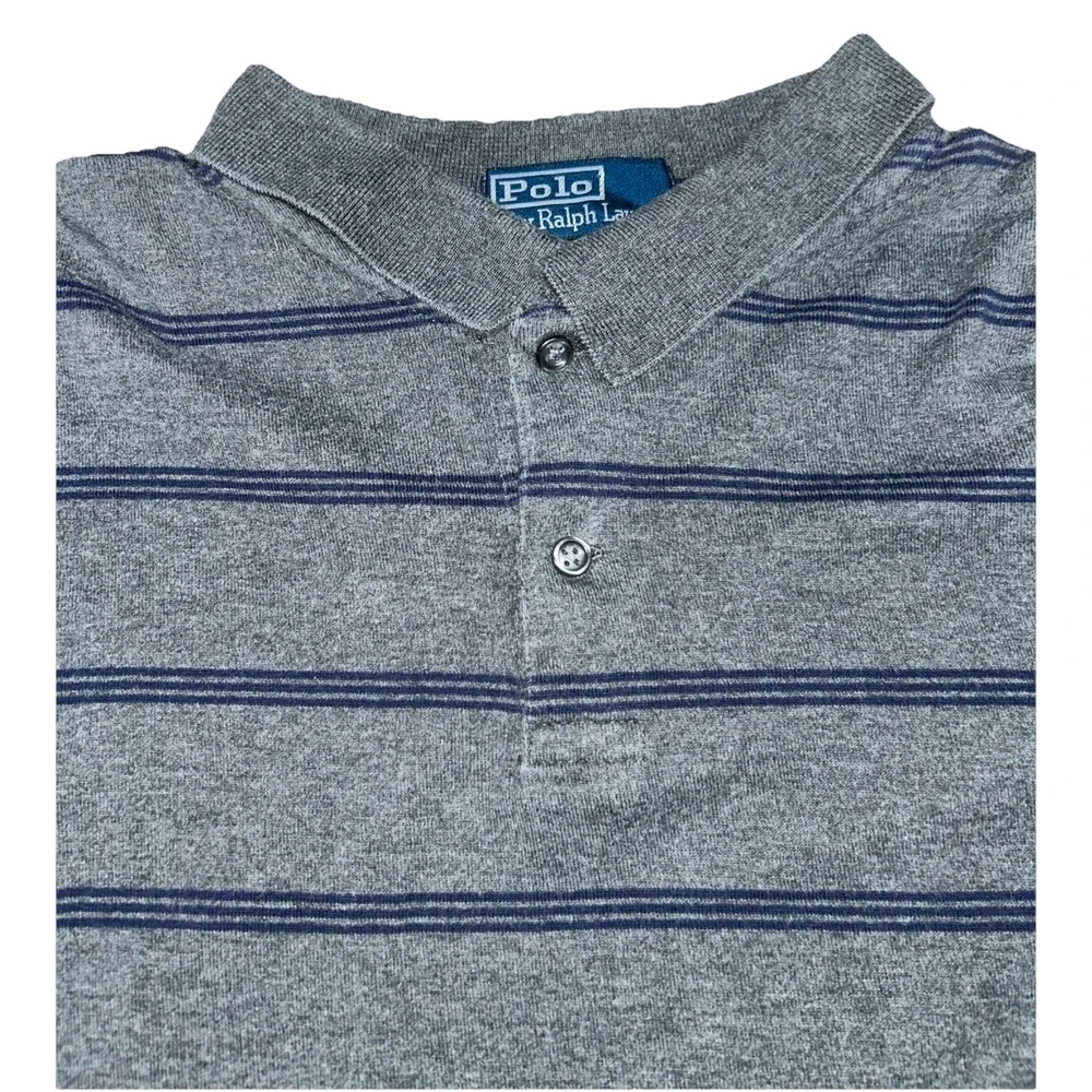 Ralph Lauren Polo Shirt Men's XL Long‎ Sleeve Rugby Prep Striped
